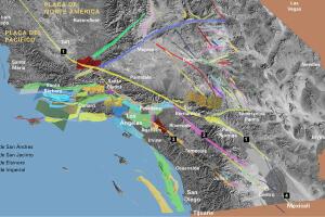 Terremotos sur de California mapa