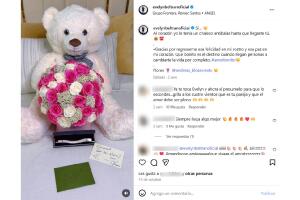 Evelyn Beltrán compartió la declaración de amor de su novio