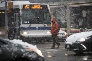 Tormenta de nieve Nueva York abril