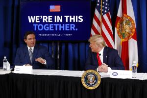 Donald Trump and Ron DeSantis 