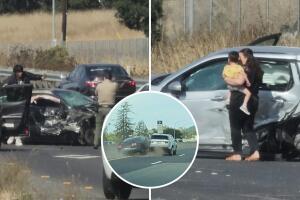 Una persecución a velocidades extremas en la autopista 101 en dirección norte resultó en un accidente impactante. A pesar de las lesiones, todos los involucrados se salvaron milagrosamente.