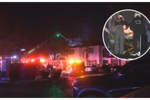 persona herida incendio casa Homestead Miami-Dade