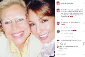 Thalía y su mamá