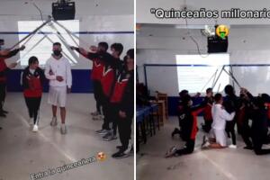 Quinceañera tuvo una fiesta improvisada gracias a sus compañeros de clase y se hace viral