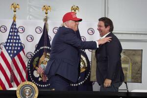 Donald Trump y Ron DeSantis