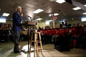 Presidential Candidate Joe Biden Campaigns In New Hampshire Ahead Of Primary