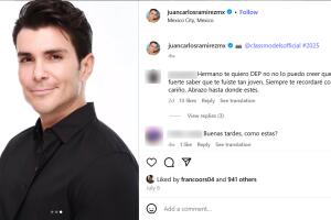 Esta fue la última publicación que Juan Carlos Ramírez hizo en Instagram en julio pasado. Fueron unos retratos de él mismo tomados para una agencia de modelos.   