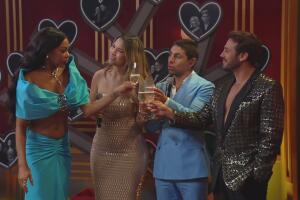 Ale y Beta brindaron con Arana y Lambda en el post-show de ¿Apostarías por mí?