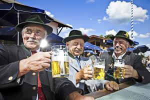 Bavarians In The Beergarden