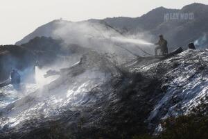 Incendio forestal en observatorio Griffith