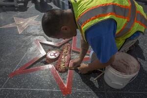 Estrella de Trump en el Paseo de la Fama 