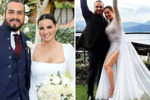 Vestidos de novia de Maite Perroni en su boda con Andrés Tovar