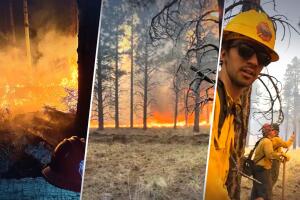 Bomberos muestran cómo combaten el incendio de Pipeline Fire