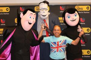 ¡Los personajes de Hotel Transylvania 2 en Univision Radio!