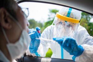 Coronavirus test concept