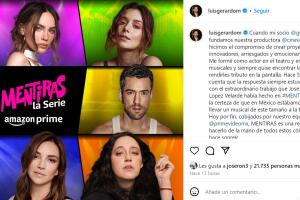 Luis Gerardo Méndez anuncia 'Mentiras, la serie'