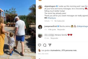 Alejandra Silva colgó en Instagram este mensaje en el que reporta que Richard Gere se está recuperando.