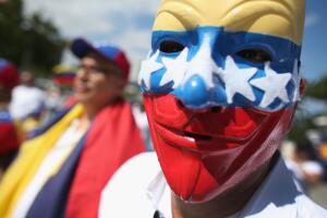 Demonstration Held In Miami In Support Of Venezuelan Opposition