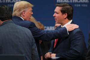 Trump y DeSantis