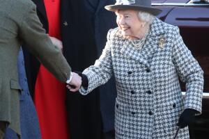 The Queen Attends Church At Hillington In Sandringham