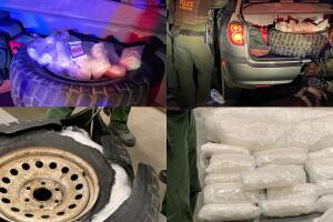 Incautan 112 libras de mentanfetamina en una parada de tráfico cerca de Ajo, Arizona. 