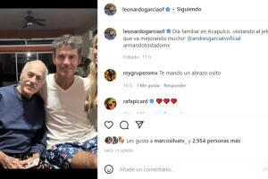 Esta fue la foto del encuentro entre Andrés y Leonardo García.