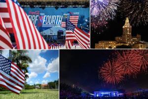 Celebración 4 de julio en Miami.