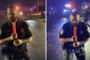 Policías bailando en Connecticut.