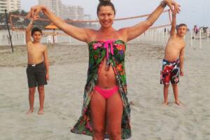 Lety Calderón y sus hijos