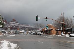 Sedona, un pequeño pueblo al norte de Arizona que se viste de blanco