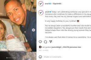 Esta fue la publicación que Alex Rodríguez dedicó a su exesposa Cynthia Scurtis.