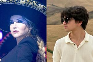 Alicia Villarreal y su hijo Cruz Martínez Jr. se dejan ver juntos en medio del drama familiar