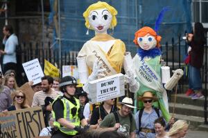 Scotland Protests At The Visit Of United States President Donald Trump