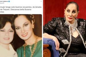 Lety Calderón compartió una foto de antaño (izquierda) junto a Susana Dosamantes cuando fueron madre e hija en la telenovela 'Amalia Batista'. 