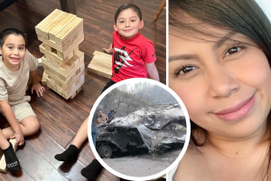 Erika Camacho accidente Nuevo León Texas hijos velorio