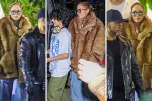 Este es el abrigo Coach con el que fue captada JLo junto a su hija Emme tras el concierto de Sza en Los Ángeles.
