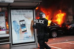 Protesters And Trump Supporters Gather In D.C. For Donald Trump Inauguration