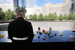 15th Anniversary Of 9/11 Attacks Commemorated At World Trade Center Memorial Site