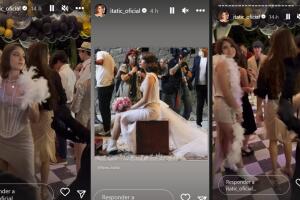 La fiesta de los XV años de la hija de Itatí Cantoral también estuvo ambientada en la década de 1920.  