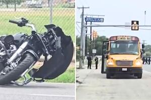motociclista choca autobús escolar east central isd san antonio texas