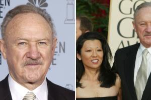 Gene Hackman, y su esposa, Betsy Arakawa. 