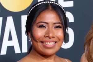 Yalitza Aparicio en los Globos de Oro 2019.