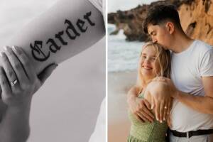 Savannah y su prometido Zach Carder