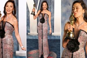 Michelle Yeoh en la fiesta de Vanity Fair tras los premios Oscar 2023