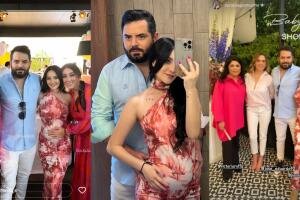 José Eduardo Derbez y su novia tuvieron un segundo 'baby shower' al que en esta ocasión sí acudió Victoria Ruffo y su hija Victoria Fayad. 