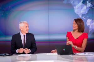Ilia Calderón y Jorge Ramos