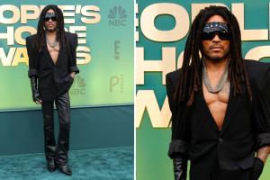 Lenny Kravitz en los People’s Choice Awards 2024.