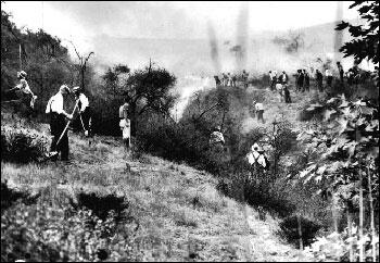 <b>GRIFFITH PARK - </b>Hasta el 2018, el incendio con más muertes en la historia de California era precisamente este, ocurrido el 3 de octubre de 1933 en el condado de Los Ángeles, donde hoy se encuentra el Observatorio Griffith. Las llamas sólo consumieron 47 acres, pero debido a las condiciones del siniestro y la escasa tecnología en el cese del fuego, dejó un saldo de
<b>29 civiles fallecidos.</b> La causa del incendio es desconocida.