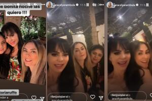 Aracely Arámbula reapareció al lado de Victoria Ruffo y Maribel Guardia en medio de la polémica por sus declaraciones en contra de Luis Miguel. 