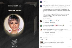 Muere Joanna Brito